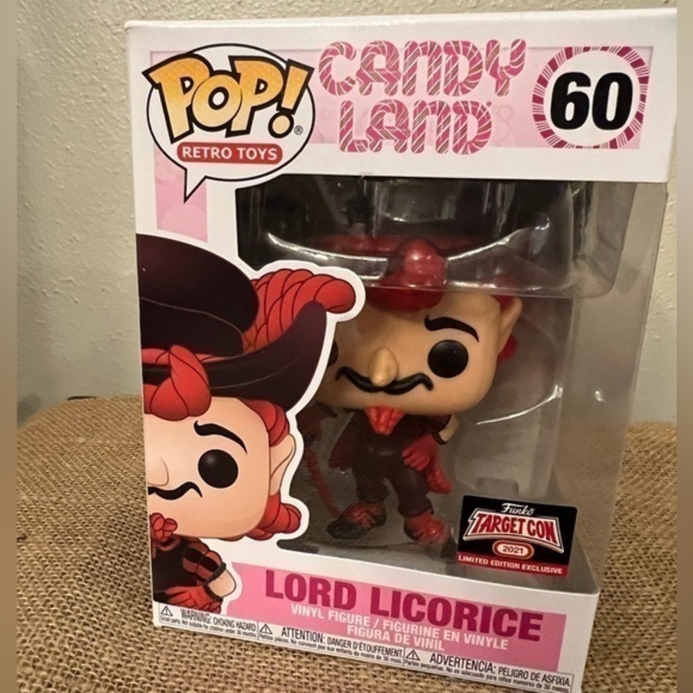 Funko retro toys candy land Lord Licorice Collectible Vinyl Figure. New in box.